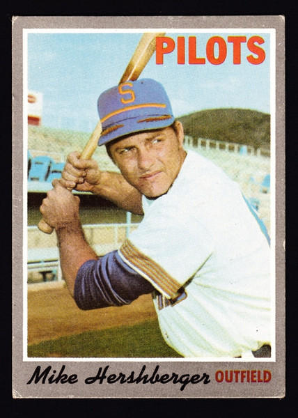 1970 Topps #596 Mike Hershberger VG+