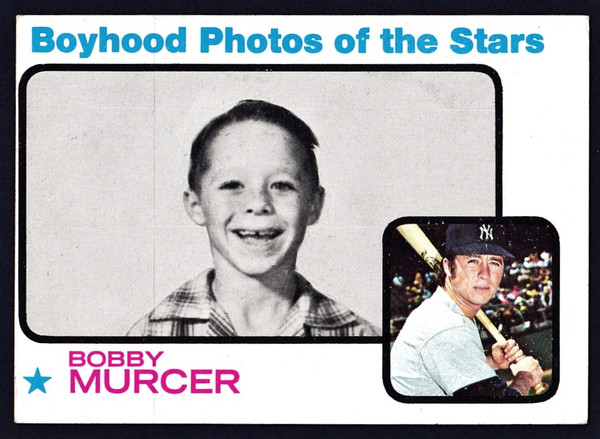 1973 Topps #343 Boyhood Photos Bobby Murcer VGEX