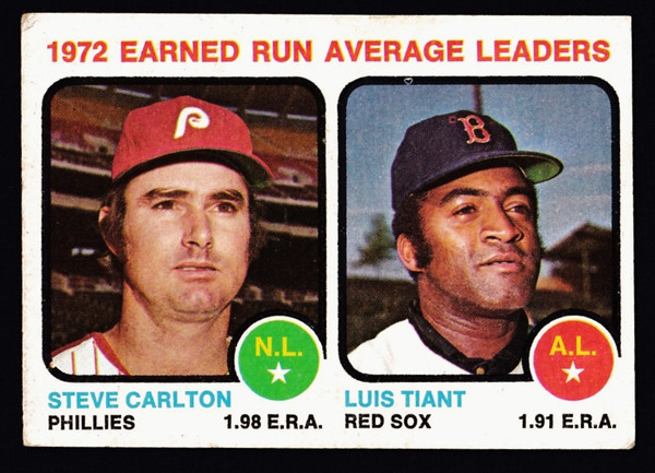 1973 Topps #065 NL ERA Leaders Carlton VG