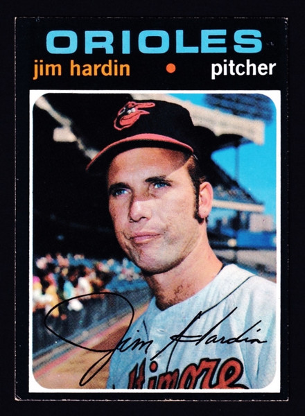 1971 Topps #491 Jim Hardin EX-