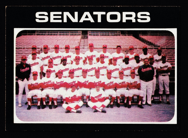 1971 Topps #462 Washington Senators Team EXMT