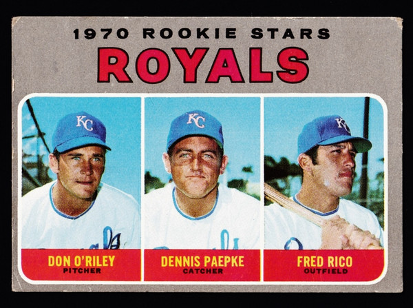 1970 Topps #552 Royals Rookie Stars VG