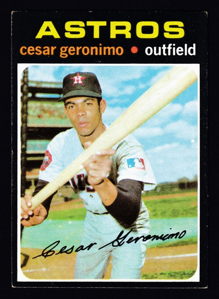 1971 Topps #447 Cesar Geronimo RC VGEX