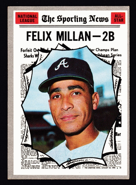 1970 Topps #452 Felix Millan AS VG+