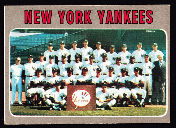 1970 Topps #399 New York Yankees Team VG+