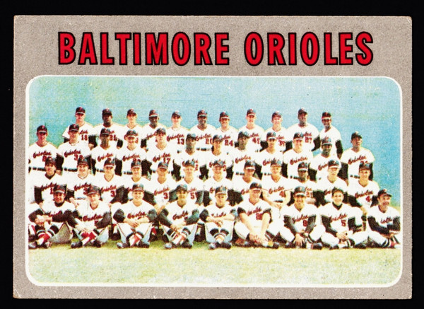 1970 Topps #387 Baltimore Orioles Team VG