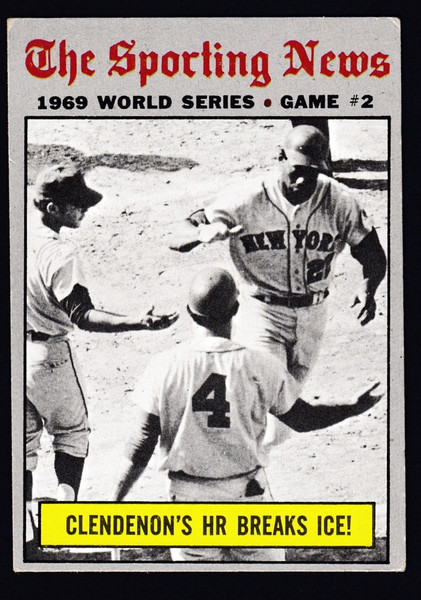 1970 Topps #306 World Series Game #2 Clendenon's Hr Breaks The Ice! VG