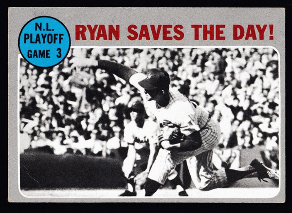 1970 Topps #197 NL Playoff Game #3 Ryan Saves The Day GD