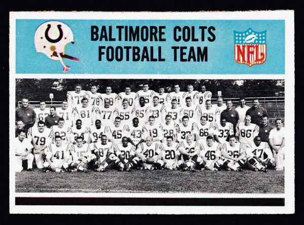 1966 Philadelphia #014 Baltimore Colts Team EX+