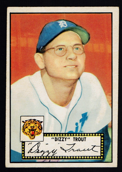 1952 Topps #039 Dizzy Trout Red Back Fair