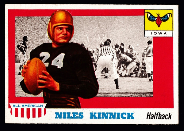 1955 Topps All American #006 Niles Kinnick RC EXMT