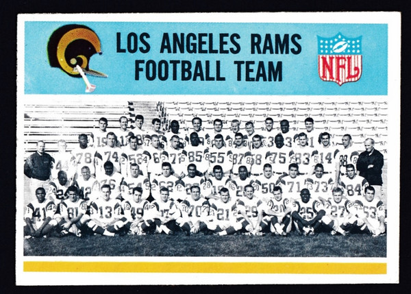 1966 Philadelphia #092 Los Angeles Rams Team EX