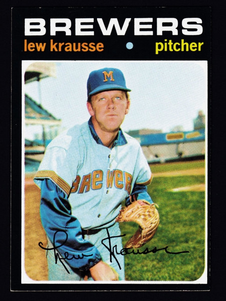 1971 Topps #372 Lew Krausse EX-