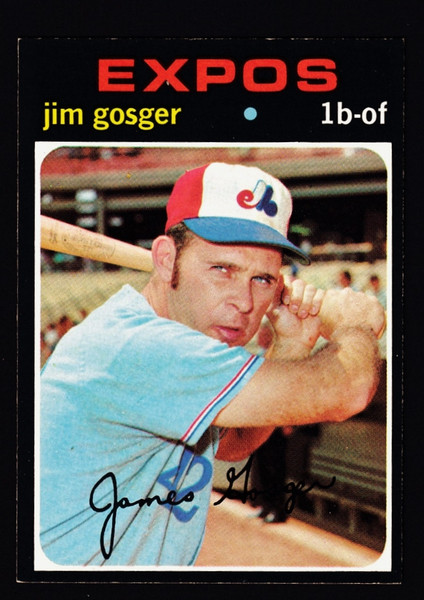 1971 Topps #284 Jim Gosger EXMT+