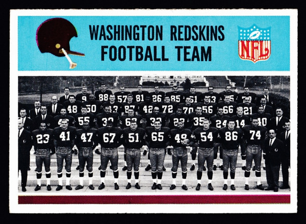 1966 Philadelphia #183 Washington Redskins Team EXMT