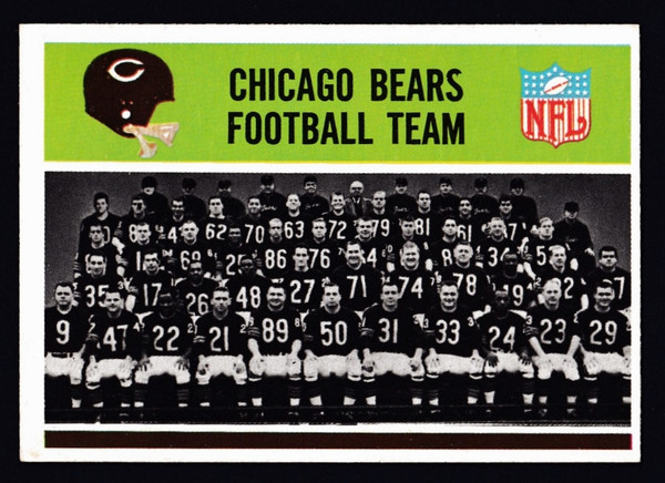 1965 Philadelphia #015 Chicago Bears Team EX