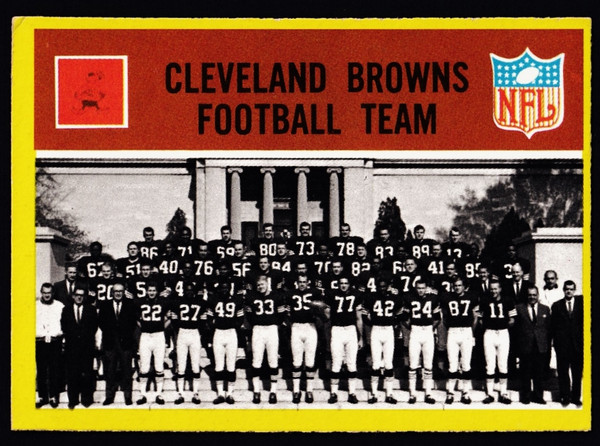 1967 Philadelphia #037 Cleveland Browns Team VGEX