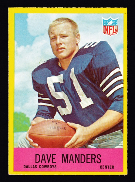 1967 Philadelphia #056 Dave Manders RC EXMT B