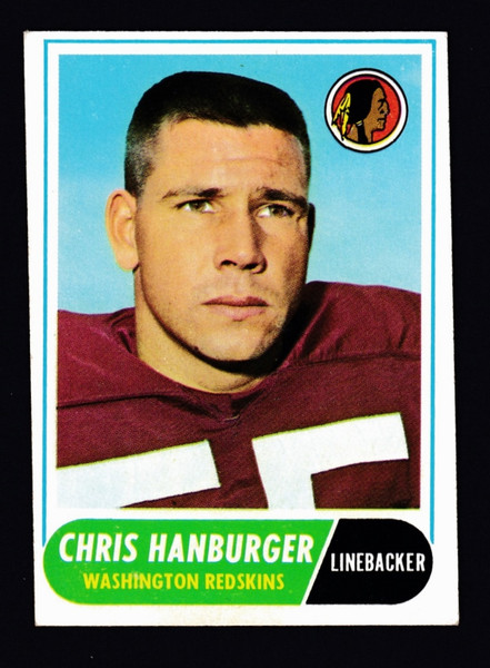 1968 Topps #062 Chris Hanburger VG