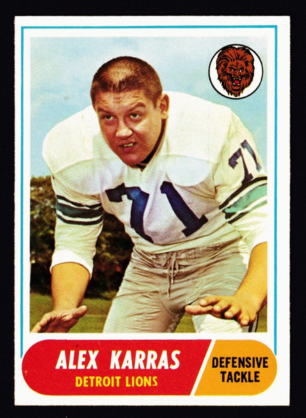 1968 Topps #130 Alex Karras EXMT
