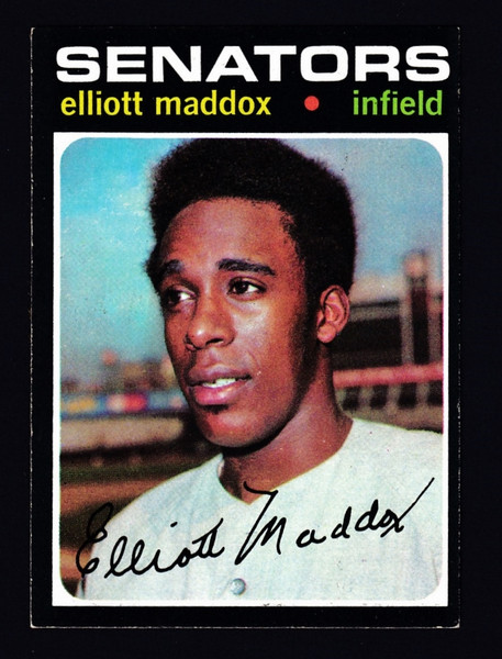 1971 Topps #011 Elliott Maddox RC EX-