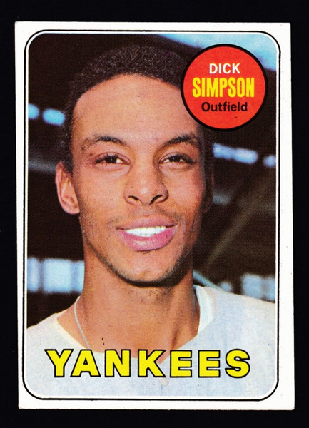 1969 Topps #608 Dick Simpson VG+