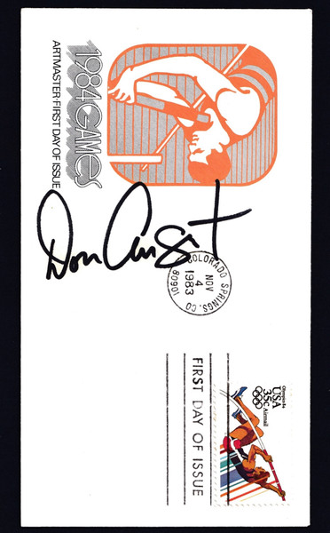 Don August Signed 6.5" X 3.75" First Day Cover