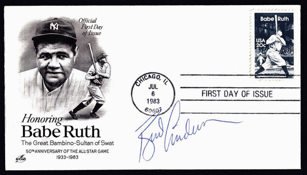 Bud Anderson Signed 6.5" X 3.75" First Day Cover