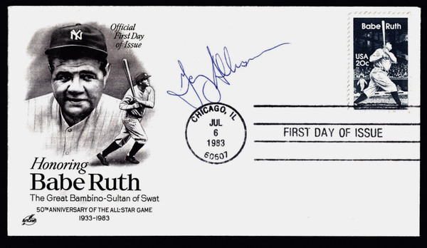 Gary Allenson Signed 6.5" X 3.75" First Day Cover