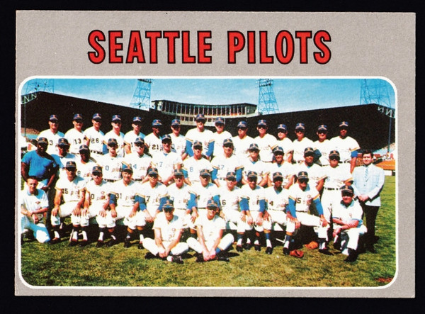 1970 Topps #713 Seattle Pilots Team Card VGEX