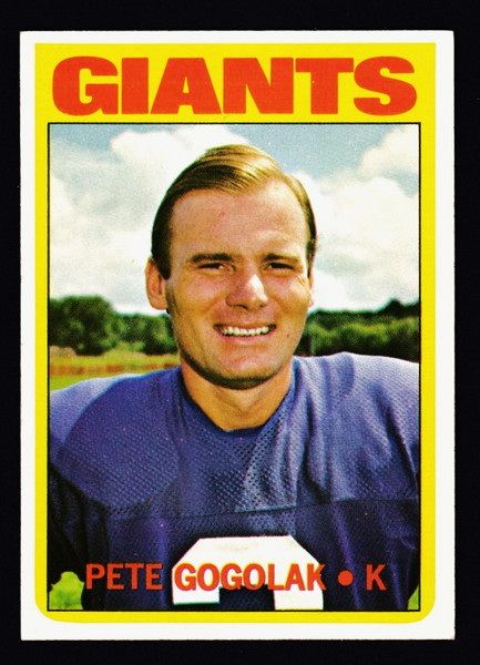 1972 Topps #147 Pete Gogolak EXMT