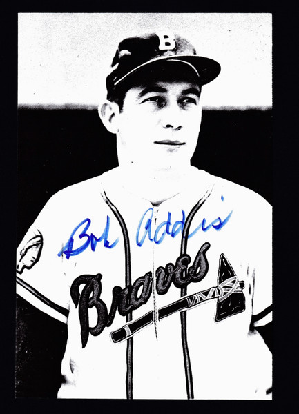 Bob Addis Signed 4" X 6" Photo