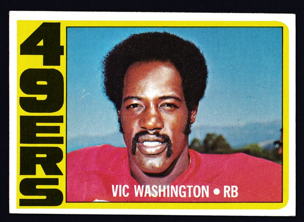 1972 Topps #022 Vic Washington RC EX