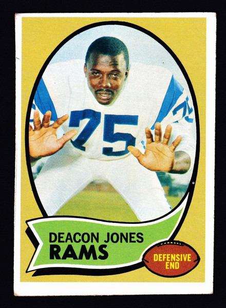 1970 Topps #125 Deacon Jones Miscut