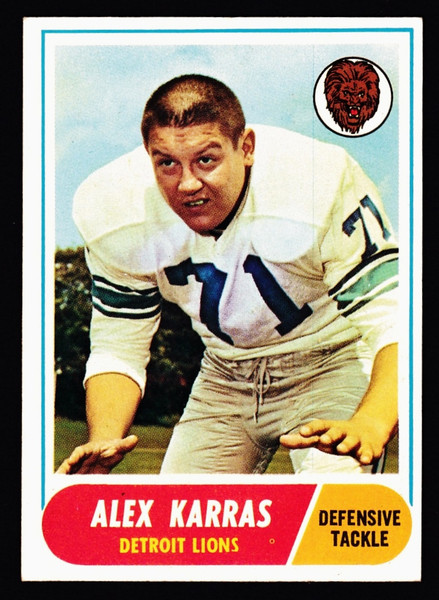 1968 Topps #130 Alex Karras Poor