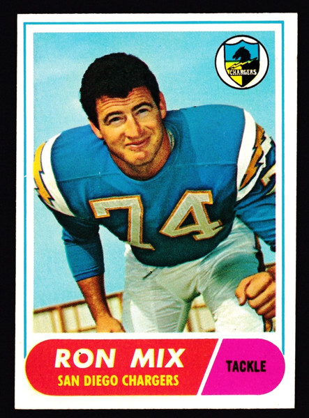 1968 Topps #089 Ron Mix EX