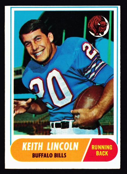 1968 Topps #019 Keith Lincoln VGEX