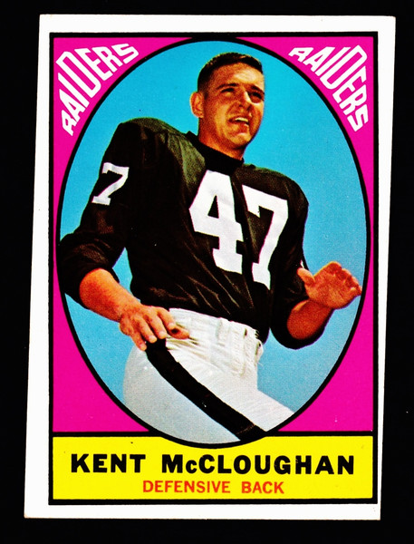 1967 Topps #112 Kent McCloughan RC Miscut