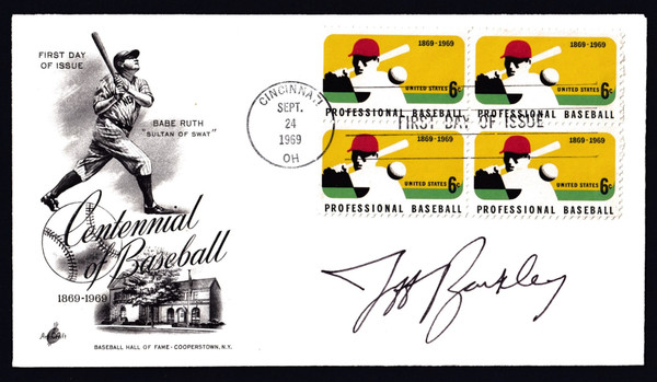 Jeff Barkley Signed 6.5" X 3.75" First Day Cover