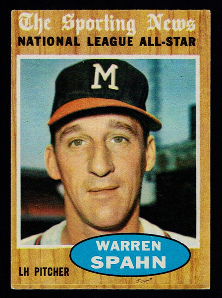 1962 Topps #399 Warren Spahn AS VGEX