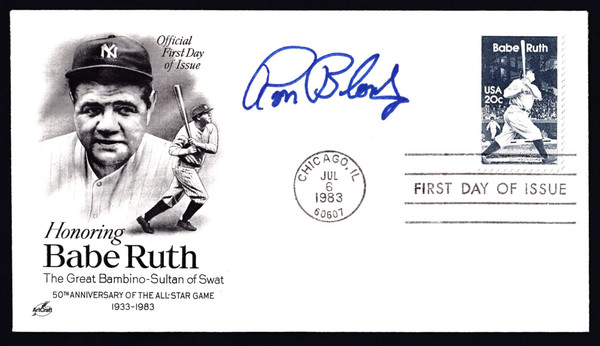 Ron Blomberg Signed 6.5" X 3.75" First Day Cover