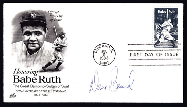 Dave Beard Signed 6.5" X 3.75" First Day Cover