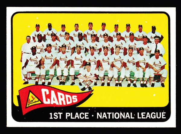 1965 Topps #057 St. Louis Cardinals Team EXMT