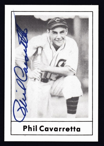 Phil Cavaretta Signed 1978 Grand Slam Baseball Card