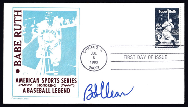 Bob Clear Signed 6.5" X 3.75" First Day Cover