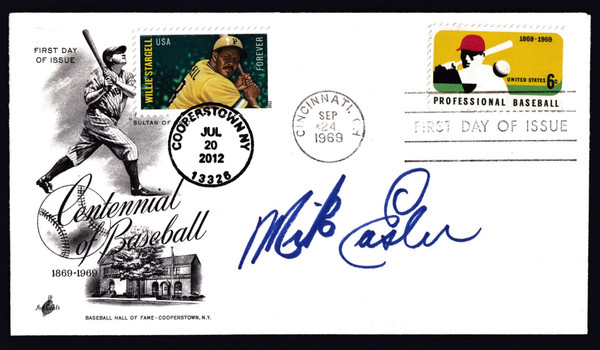 Mike Easler Signed 6.5" X 3.75" First Day Cover