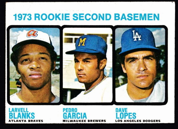 1973 Topps #609 Rookie Second Baseman Dave Lopes Poor