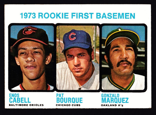 1973 Topps #605 Rookie First Baseman Enos Cabell VGEX