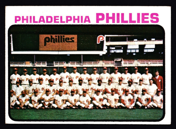 1973 Topps #536 Philadelphia Phillies Card VGEX