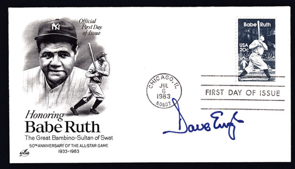 Dave Engle Signed 6.5" X 3.75" First Day Cover